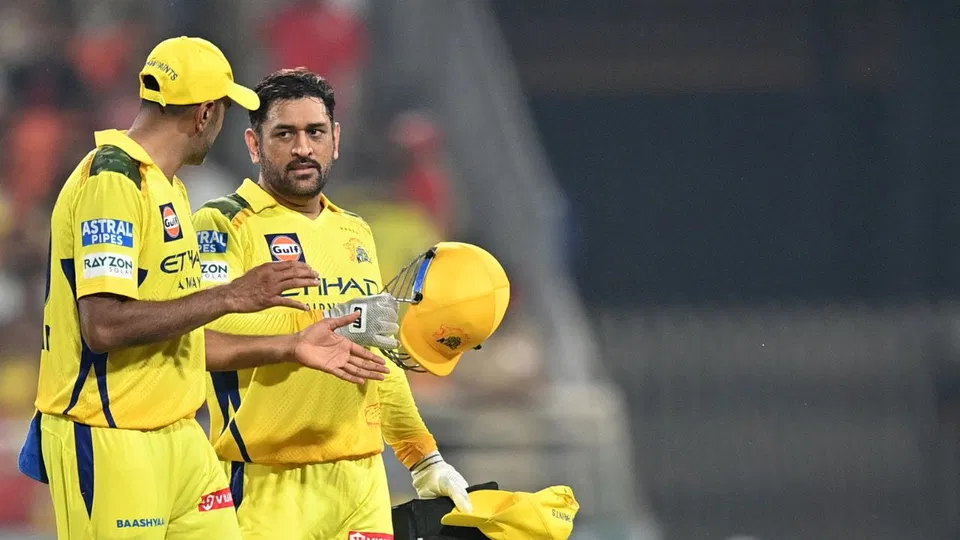 Ravichandran Ashwin MS Dhoni for CSK. Image Credits: AFP