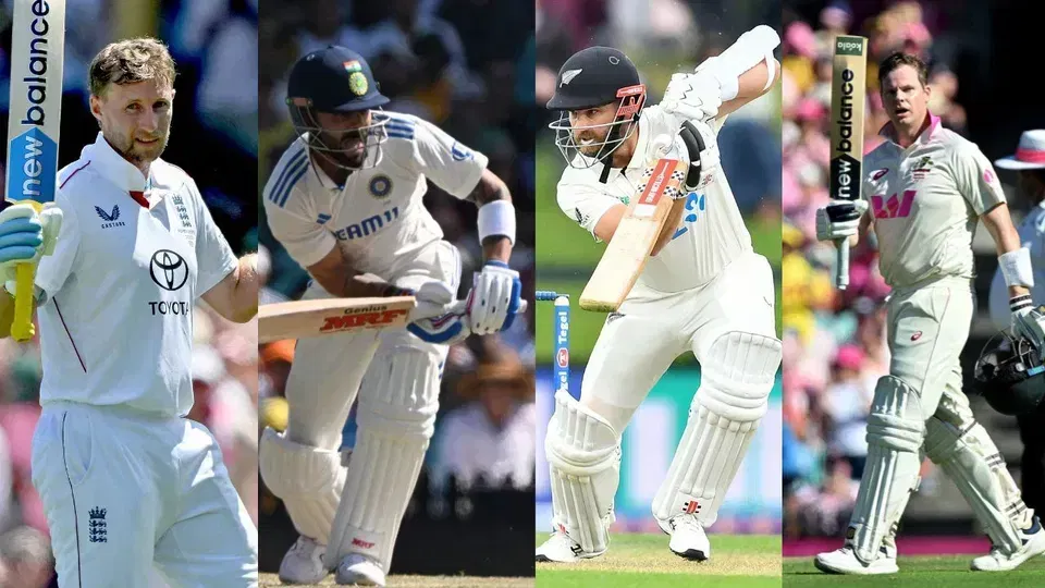 Fab Four: Virat Kohli, Steve Smith, Joe Root, and Kane Williamson (Source: AFP)