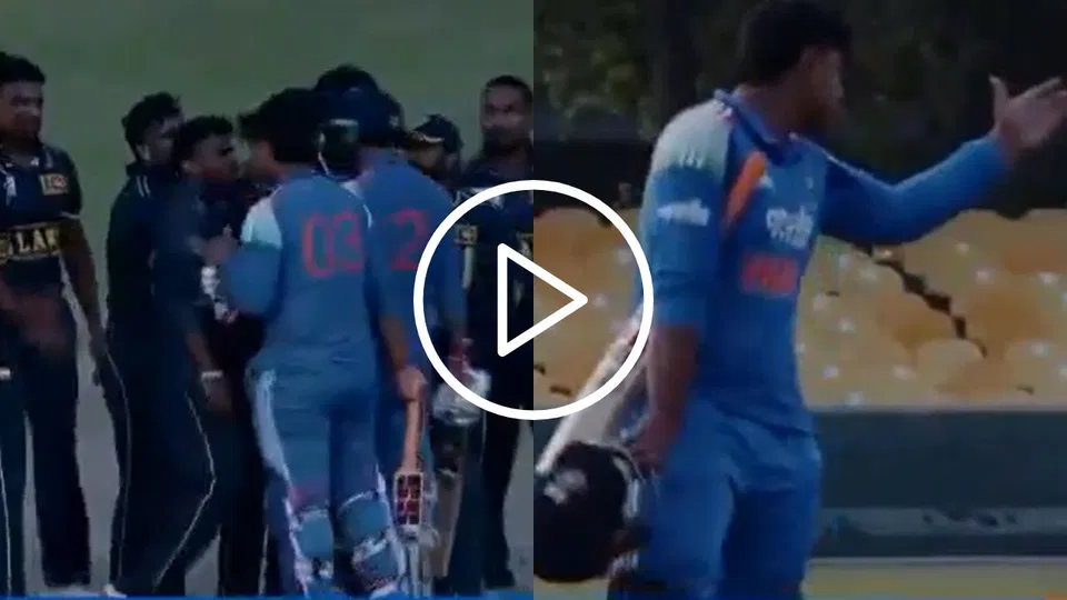Watch- Vaibhav Sooryavanshi Fights With Sri Lanka Players, Abuses Thrown